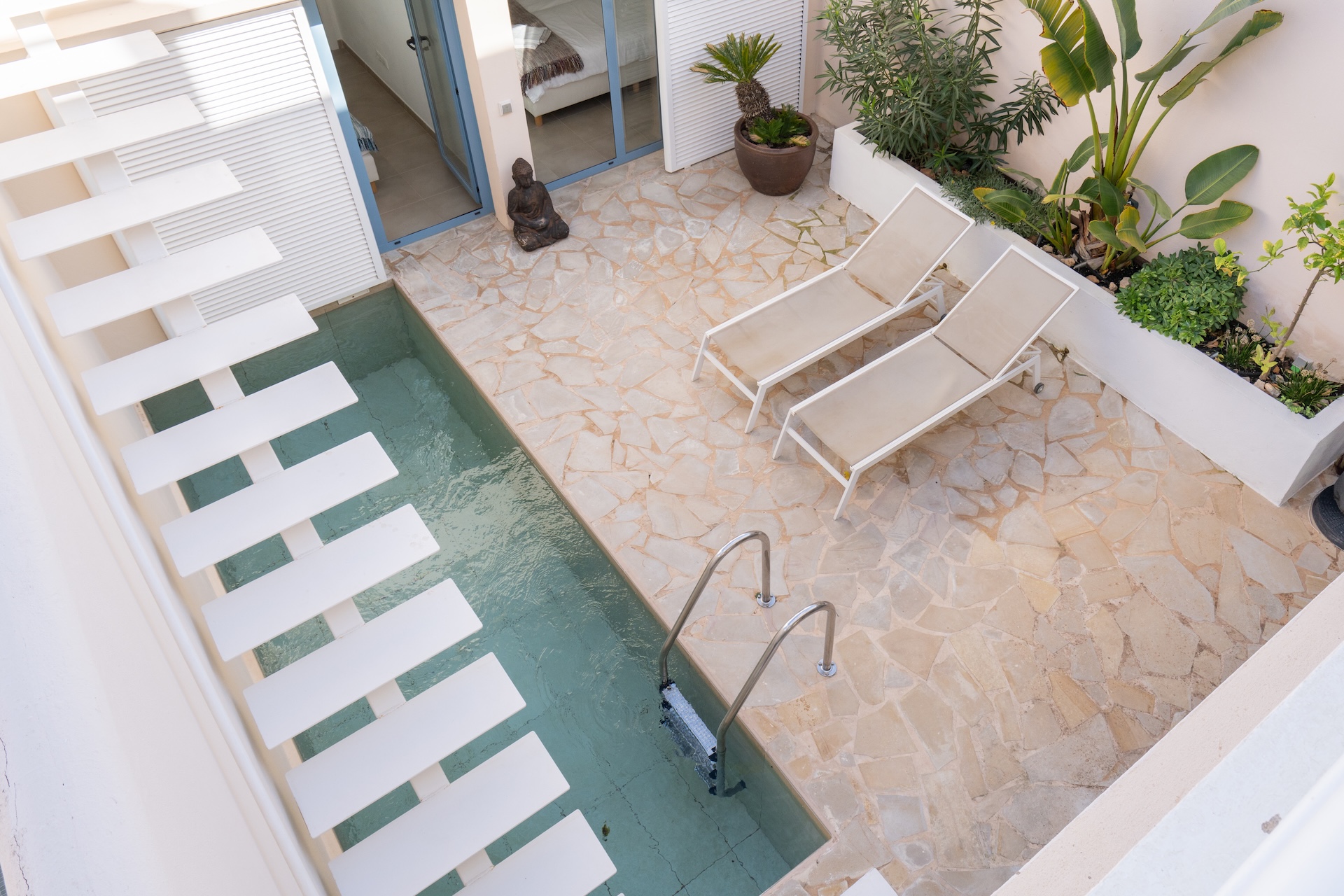 Resa Estates Ibiza sale ted koop Cala Tarida patio townhouse air photo.JPG